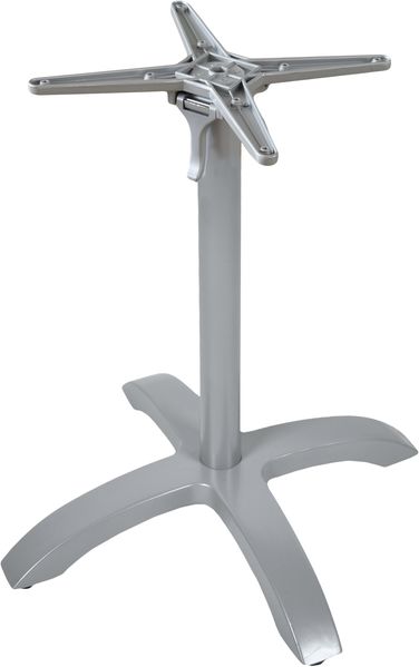Tischgestell TARA, 4-Fuß - Aluminium Silberoptik 72x66x66cm | Tischuntergestell Tischbeine