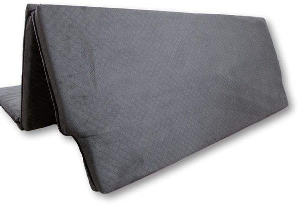 Klappmatratze für VW T5 T6 T6.1 Multiflexboard, MatratzenL.A.B®, (Air System, 8 cm Kaltschaumkern), Härtegrad H3 fest, Alcantara Polsterstoff, versteppt