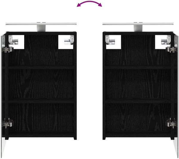 vidaXL Badezimmerschrank-Set 3 pcs 100 x 10,5 x 60,5 cm Holzwerkstoff 3403705 Bild 12