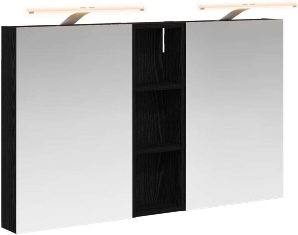 vidaXL Badezimmerschrank-Set 3 pcs 100 x 10,5 x 60,5 cm Holzwerkstoff 3403705 Bild 2