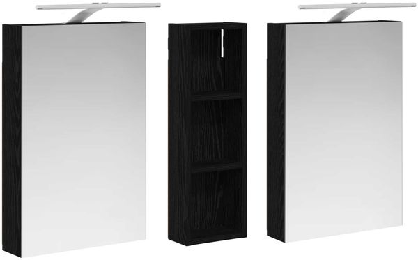 vidaXL Badezimmerschrank-Set 3 pcs 100 x 10,5 x 60,5 cm Holzwerkstoff 3403705 Bild 5
