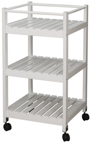 HTI-Line Badregal Badezimmerregal mit Rollen Karin, Stück 1-tlg, Ablage Rollregal Rollwagen