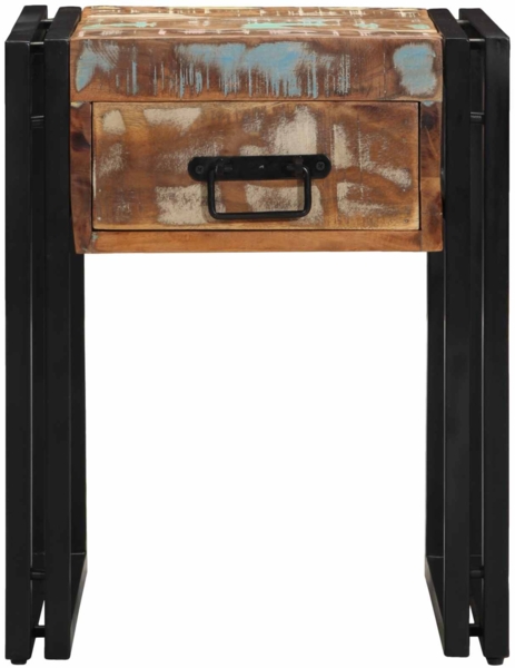 vidaXL Beistelltisch 40 x 40 x 50 cm Massives upgecyceltes Holz 4016713