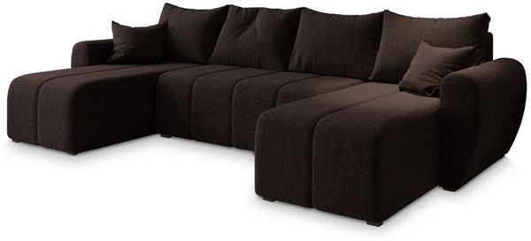 Masseno Ecksofa MADISON mit Schlaffunktion U-Form, Sofa mit Bettkasten