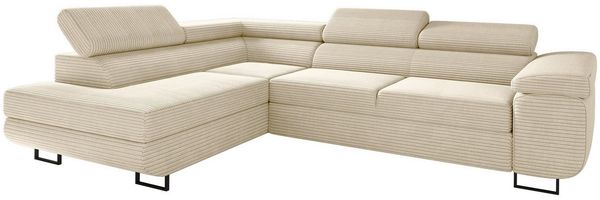 Kaiser Möbel Ecksofa Ecksofa mit schlaffunktion und bettkasten Eckcouch L-Form ATOMIC