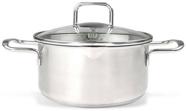 Chefkoch trifft Fackelmann Kochtopf Ø20 cm München aus Edelstahl – mit Ausschüttfunktion ca. 3,0 Liter