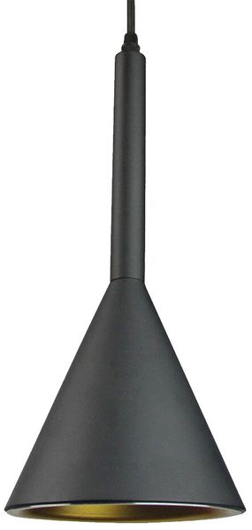 RGB LED Pendelleuchte in schwarz/gold, VT-7162