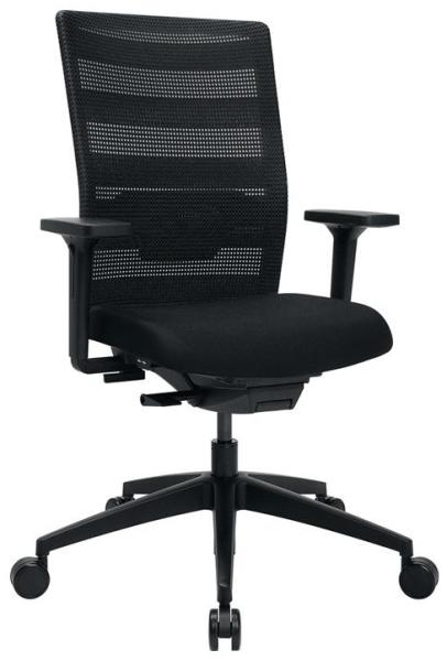 Topstar Bürodrehstuhl Drehstuhl Airwork schwarz-Teppichbodenrollen