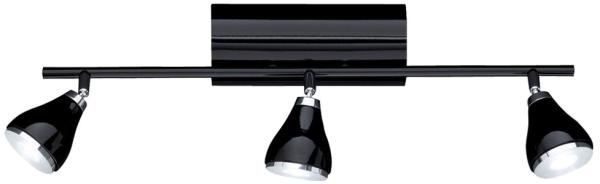 LED Deckenleuchte in schwarz mit beweglichen Spots VENICE