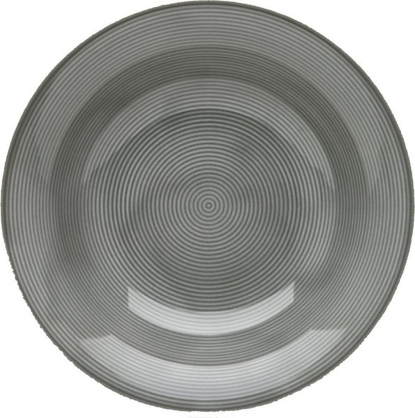 van Well Pastateller Teller Set, Jive, tiefer Teller 20 cm, 6 Stück, (6 St), dezentes Spiraldekor, spülmaschinen-und mikrowellengeeignet