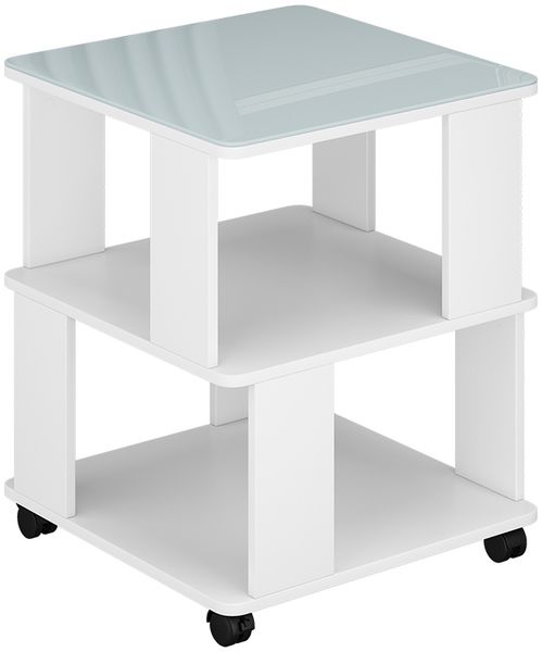 Couchtisch Velito Weiß 50 x 50 cm Vicco