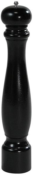 KESPER 13665 Pfeffermühle, Gummibaum, schwarz lackiert, Höhe: 40 cm