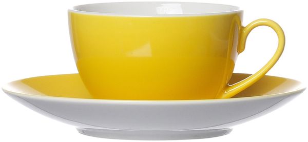 Ritzenhoff & Breker DOPPIO Kaffeetasse mit Untertasse 200 ml gelb