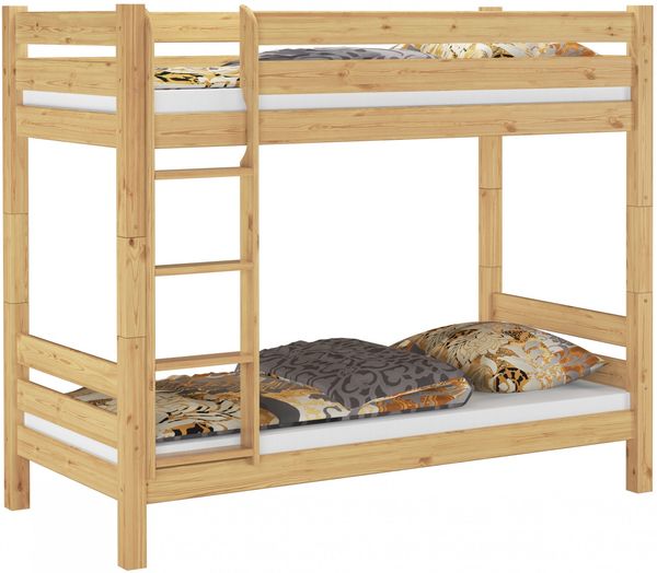 Erst-Holz Etagenbett Kiefer 90x200 cm, natur Bild 2