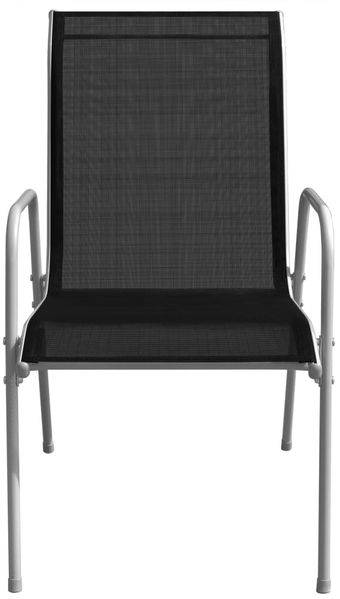 vidaXL 5-tlg. Garten-Essgruppe Stahl Schwarz 43317 Bild 7