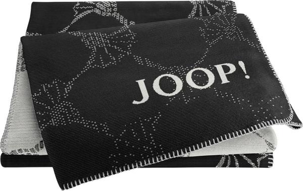 JOOP! Tagesdecke JOOP! Cornflower Plaid / Decke Schwarz 150 x 200cm