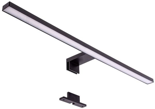 Maxkomfort LED Spiegelleuchte Badezimmer, 30/60cm, schwarz/weiß/chrom/acryl - IP44, LED fest integriert, Neutralweiß, Moderne Badbeleuchtung, Schranklicht, Schminklicht, ohne Schalter