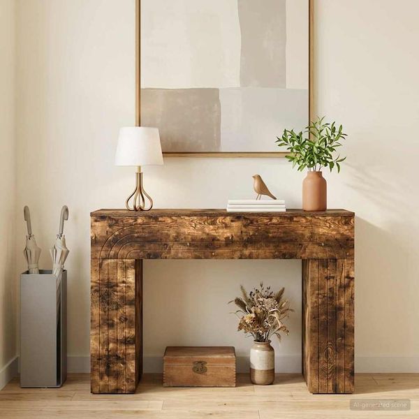 vidaXL Couchtisch Geräucherte Eiche 102 x 35 x 75 cm Holzwerkstoff 899932