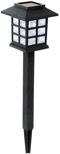 LED Solarleuchte, schwarz, Laterne, Höhe 38 cm