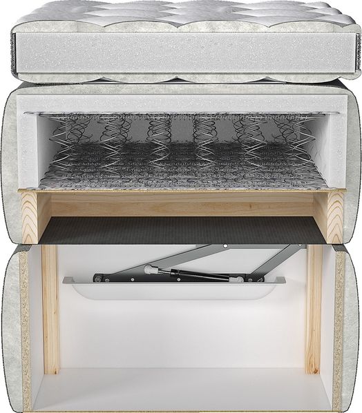 Boxspringbett Tigline, Natur, 140x200 cm Bild 4