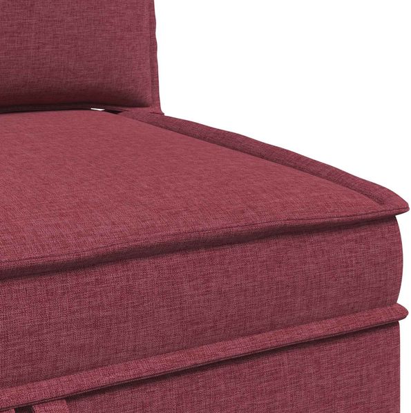 vidaXL Modular Sofa Set mit Stauraum 3 pcs Weinrot Stoff 3413688 Bild 7