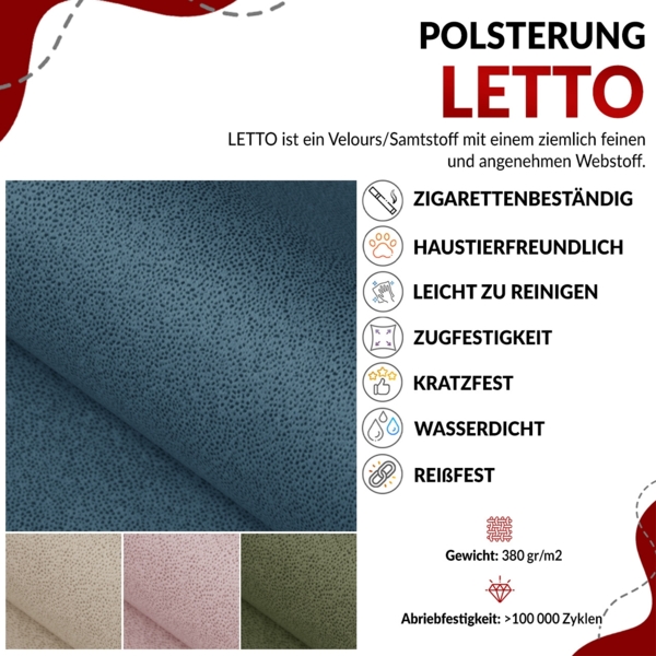 Ecksofa L-form, Bettsofa mit Schlaffunktion, zwei Bettkasten - AXEL - Grün Velours Bild 8