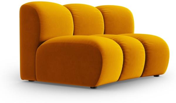 Micadoni Modul Armlos Lupine 1-Sitzer Large Samtstoff Salvador Gelb