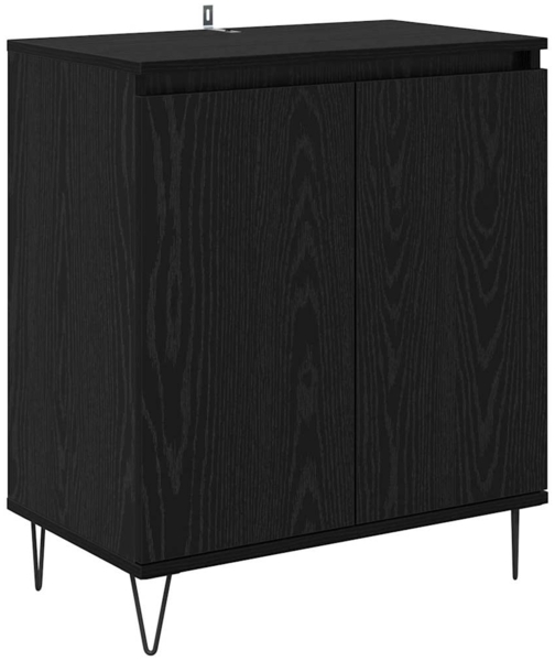 vidaXL Sideboard Schwarz Eichen-Optik 60 x 35 x 70 cm Holzwerkstoff 882600
