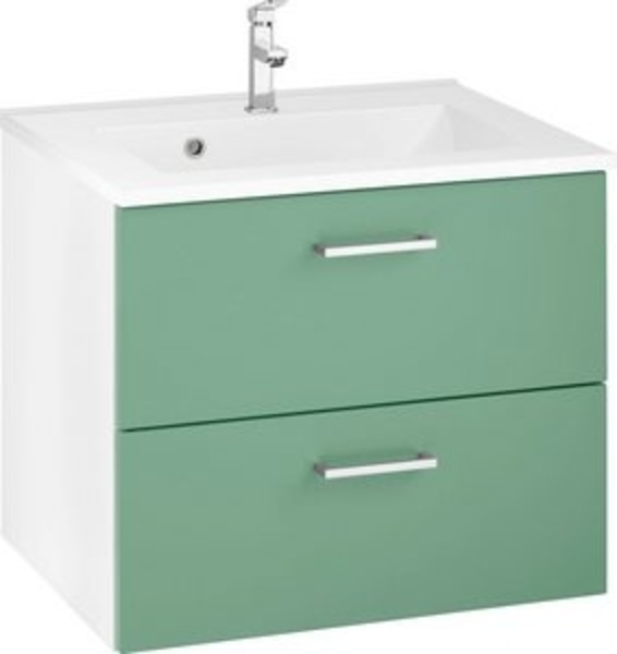 welltime Waschbeckenunterschrank Ribera Badmöbel, Waschtisch inkl. Waschbecken, Breite 60 cm Bild 6