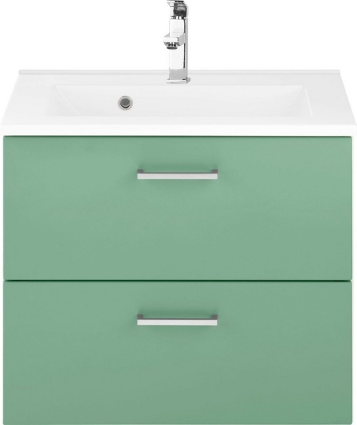 welltime Waschbeckenunterschrank Ribera Badmöbel, Waschtisch inkl. Waschbecken, Breite 60 cm Bild 2