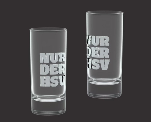 HSV Tasse HSV Schnapsglas 2er Set Relief