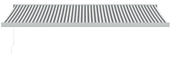 vidaXL Markise Einziehbar Anthrazit und Weiß 5x3 m Stoff und Aluminium 3216127 Bild 2
