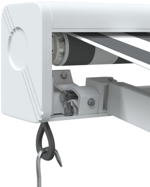 vidaXL Markise Einziehbar Anthrazit und Weiß 5x3 m Stoff und Aluminium 3216127 Bild 5