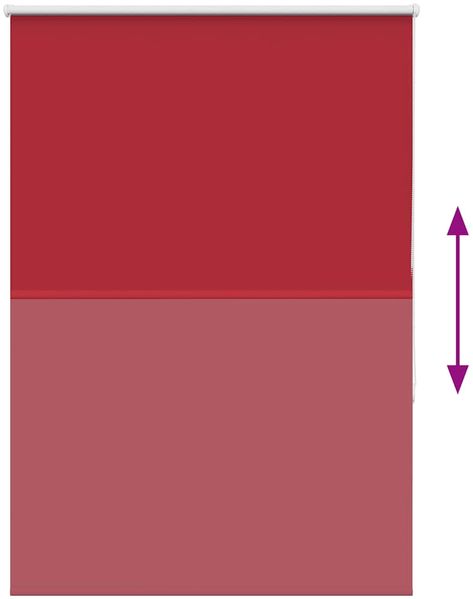 vidaXL Verdunkelungsrollo Rot 110x130cm Stoffbreite 105,7cm Polyester 4011754 Bild 5
