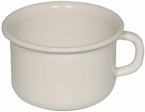 Riess Kaffeeschale Ø10cm 0,4 Liter Emaille Classic Weiss