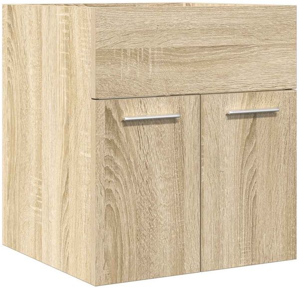 Waschbeckenschrank, Badschrank Sonoma-Eiche 41x38,5x46 cm Holzwerkstoff de7494