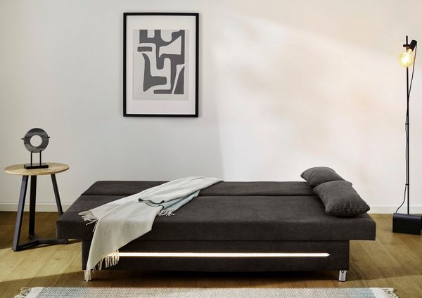 Jockenhöfer Gruppe Schlafsofa Sunrise, B: 191 cm, Liegefl. 120x191 cm, mit Bettfunktion, Bettkasten & Licht, Unser Dauertiefpreis