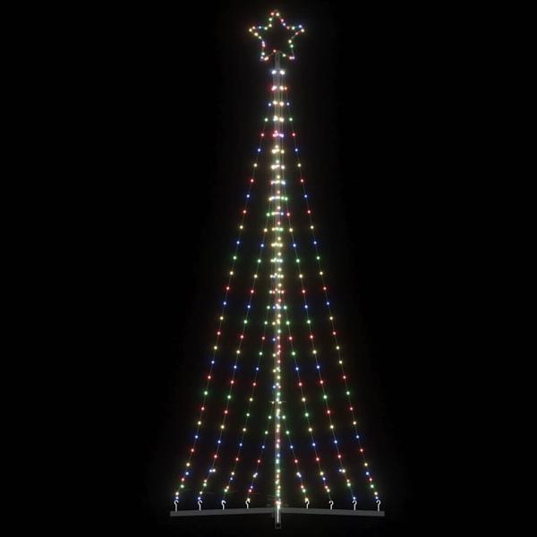 vidaXL Weihnachtsbaum-Beleuchtung 447 LEDs Mehrfarbig 249 cm 4016435