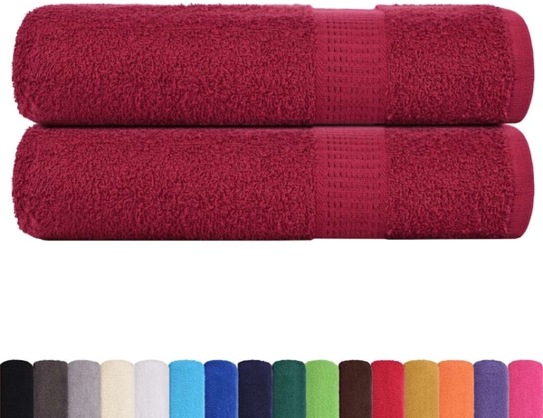 vidaXL Handtücher FROGN 2 Stk. Bordeaux 50x100 cm 360 g/m² 136734