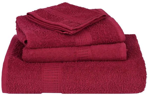 vidaXL Handtücher FROGN 2 Stk. Bordeaux 50x100 cm 360 g/m² 136734 Bild 4