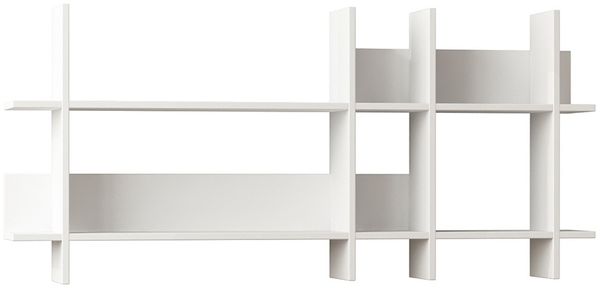 Calicosy 'BEADS' Weißes Wandregal L150 cm - Weiß