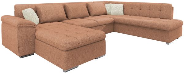Wohnlandschaft Niko Bis Premium (Farbe: Sicuro 35 + Sicuro 35 + Sempre 06, Seite: Links)