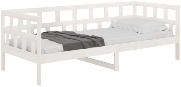 vidaXL Tagesbett Weiß Massivholz Kiefer 80x200 cm [820213] Bild 2