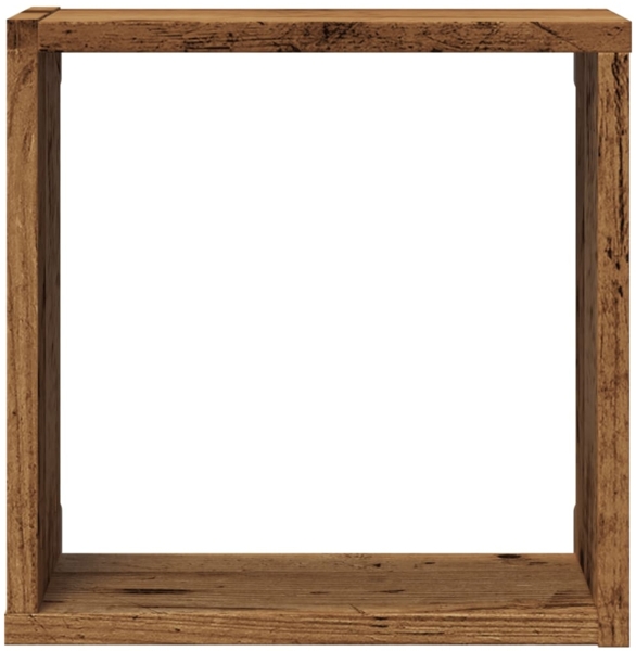 vidaXL Würfel-Wandregale 6 Stk. Altholz-Optik 30x15x30 Holzwerkstoff 856578 Bild 4