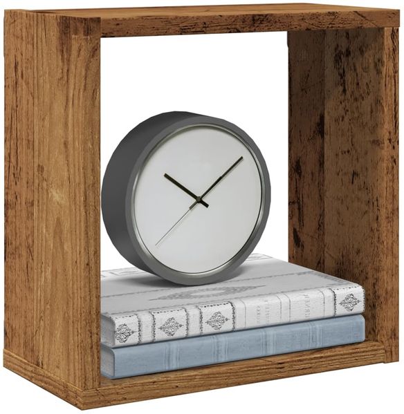 vidaXL Würfel-Wandregale 6 Stk. Altholz-Optik 30x15x30 Holzwerkstoff 856578