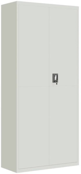 vidaXL Aktenschrank Hellgrau 90x40x200 cm Stahl 339761