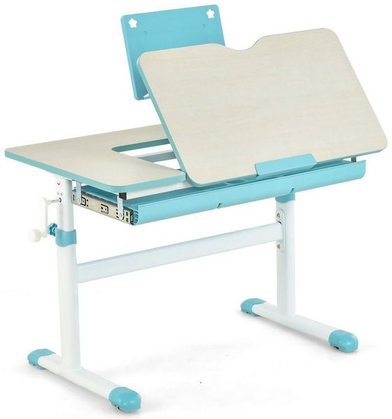 COSTWAY Sitzgruppe Kindermöbel Set, (1-tlg), Kinderschreibtisch höhenverstellbar