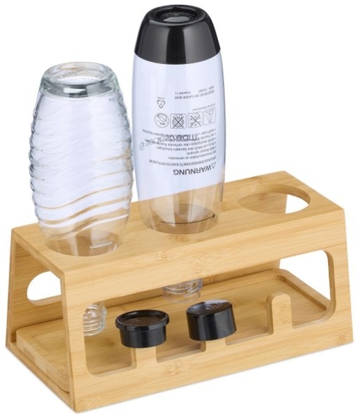 3er Flaschenhalter aus Bambus 10049884