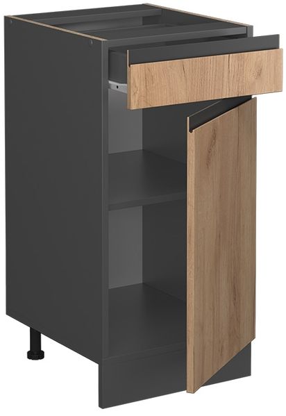 Küchenunterschrank R-Line Goldkraft Eiche 40 cm J-Shape, ohne Arbeitsplatte Vicco Bild 4
