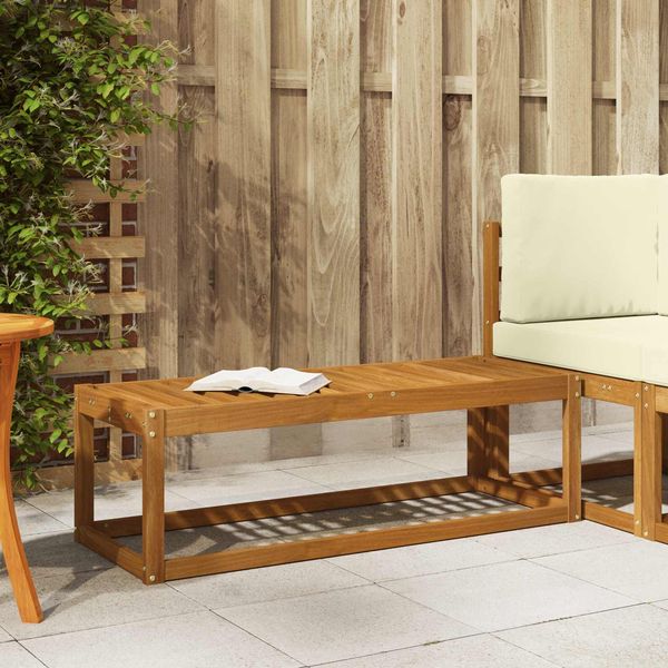 vidaXL Outdoor Hocker Bank Natur 115 x 43 x 37 cm Massivholz Akazie 900669